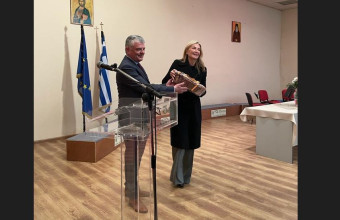 Η Μαρέβα Μητσοτάκη στην επέτειο απελευθέρωσης της Κόνιτσας