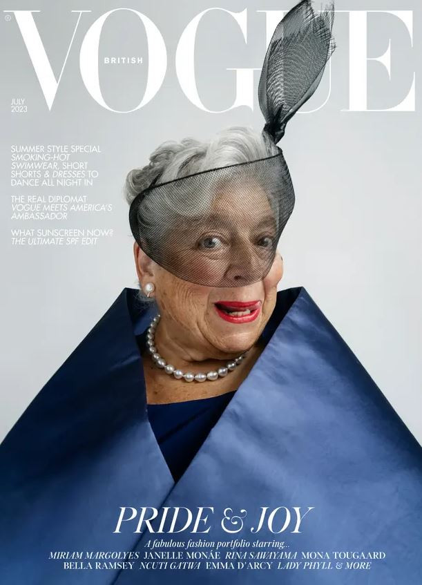 British Vogue on X: “I always carry an old bag like this because I am an  old bag,” laughs Miriam Margolyes. Among the eccentric items the British  actor has collected? A spare